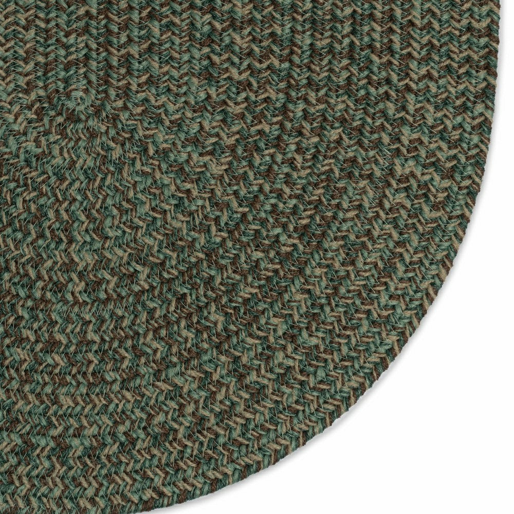 Plow & Hearth Indoor/Outdoor Oval Pine Creek Braided Polypropylene Rug, 4' x 6'