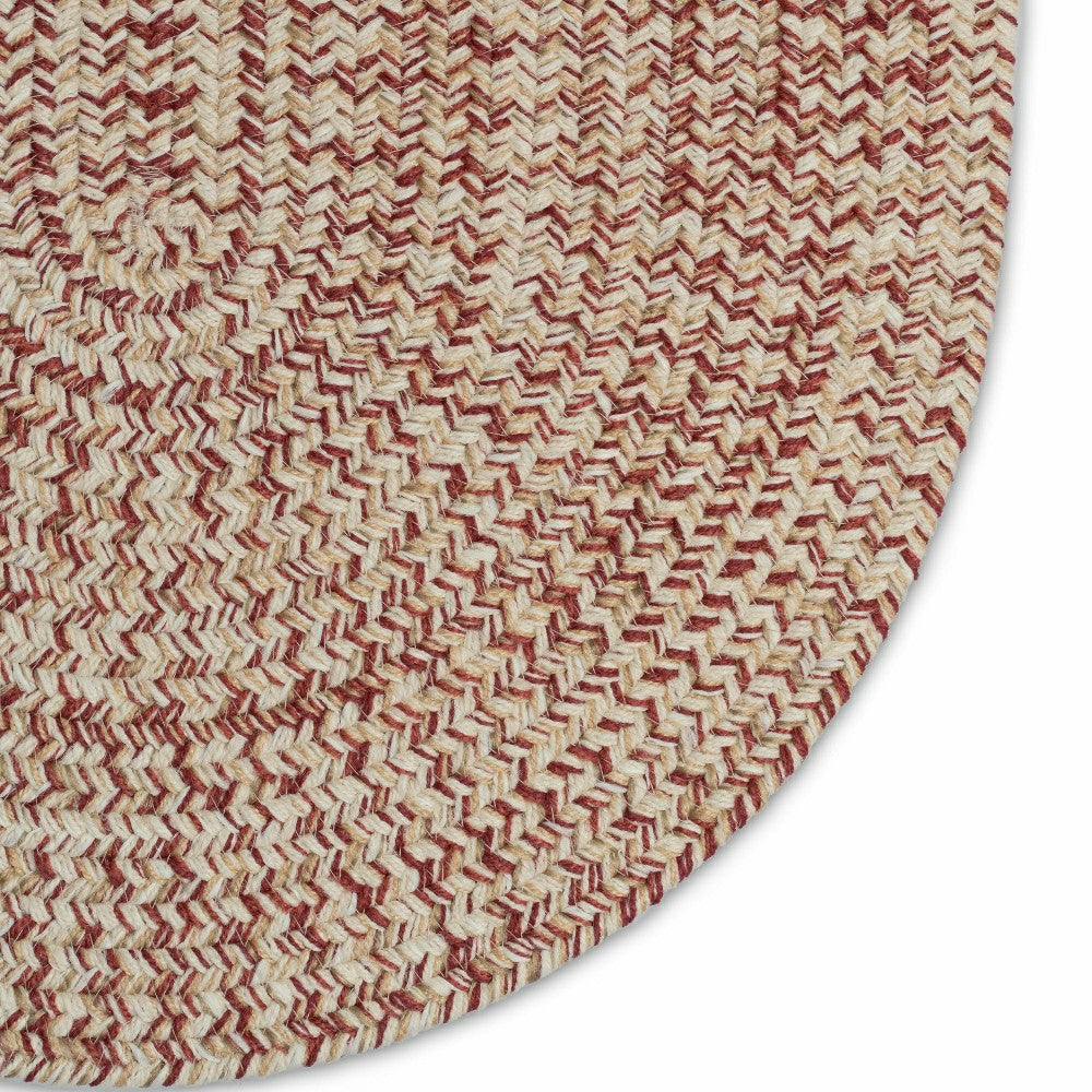 Plow & Hearth Indoor/Outdoor Oval Pine Creek Braided Polypropylene Rug, 4' x 6'