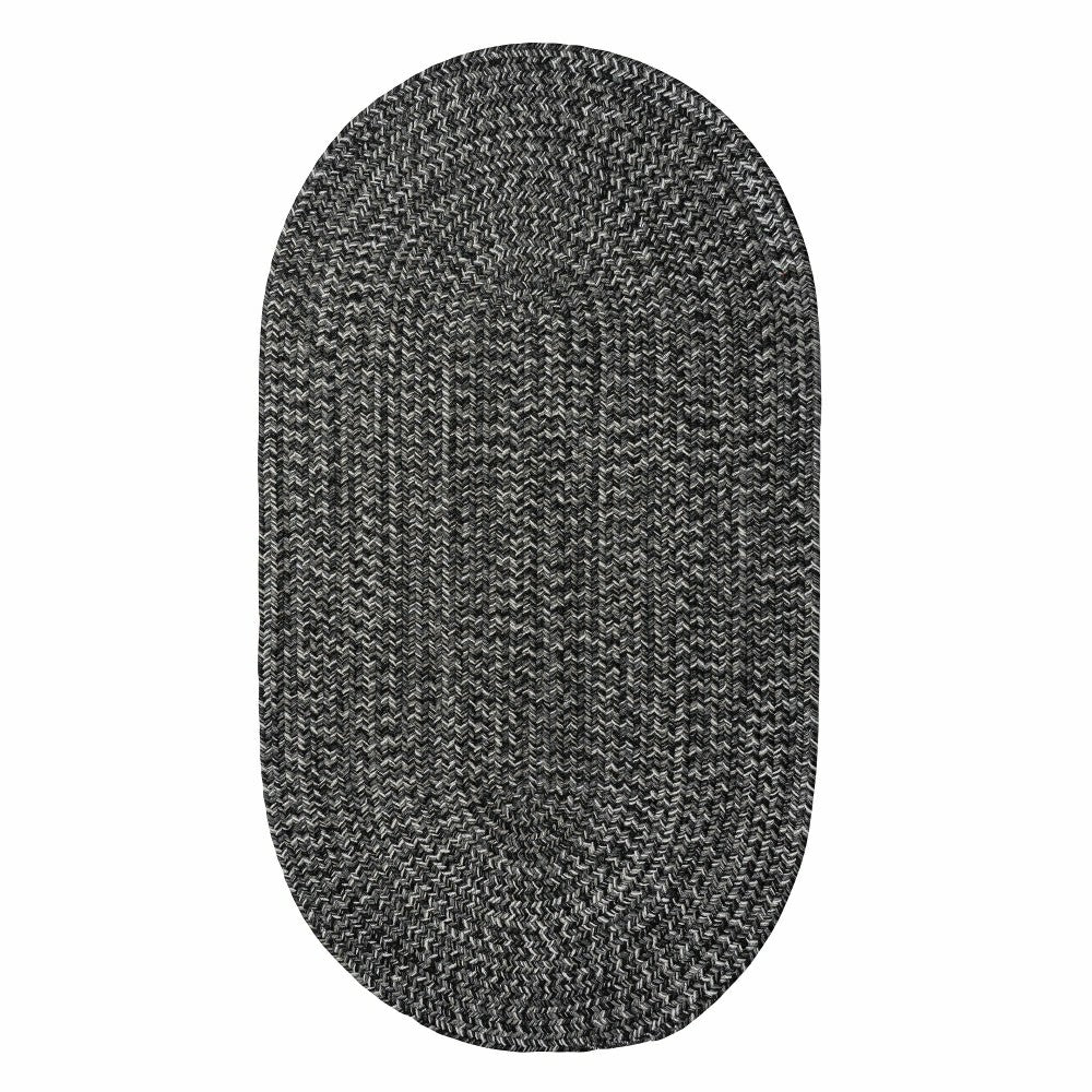 Plow & Hearth Indoor/Outdoor Oval Pine Creek Braided Polypropylene Rug, 4' x 6'