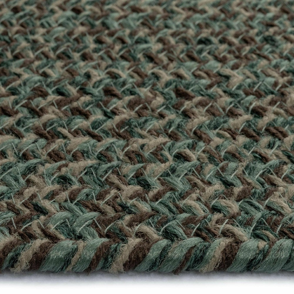 Plow & Hearth Indoor/Outdoor Oval Pine Creek Braided Polypropylene Rug, 2' x 3'