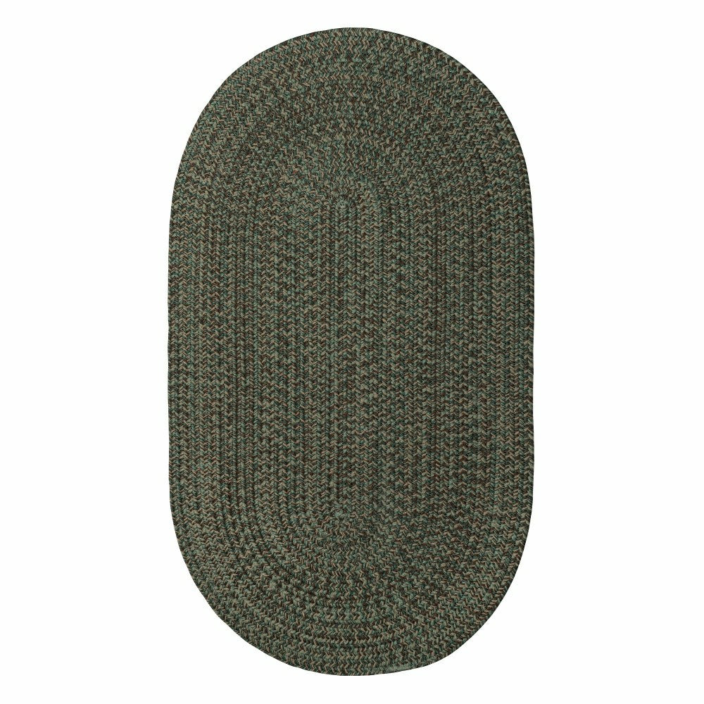 Plow & Hearth Indoor/Outdoor Oval Pine Creek Braided Polypropylene Rug, 2' x 3'