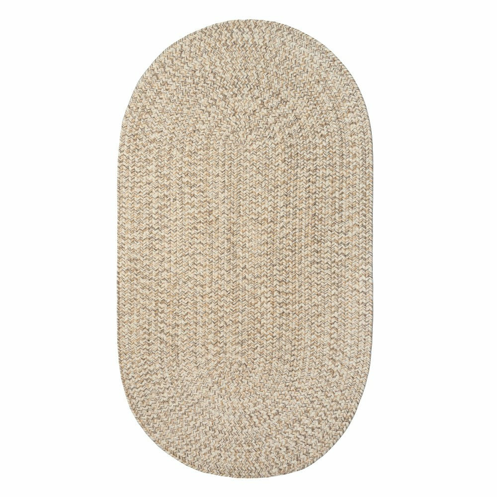 Plow & Hearth Indoor/Outdoor Oval Pine Creek Braided Polypropylene Rug, 2' x 3'