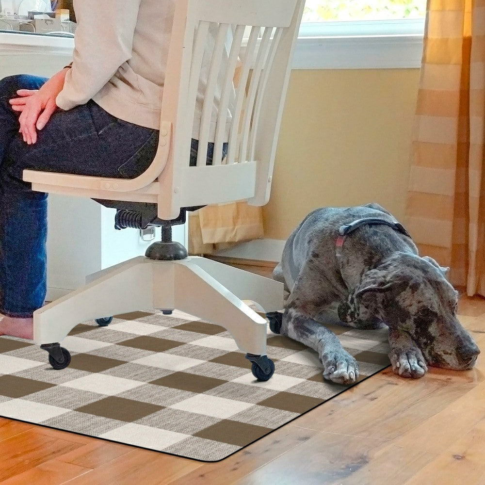 Plow & Hearth Buffalo Plaid Chair Mat