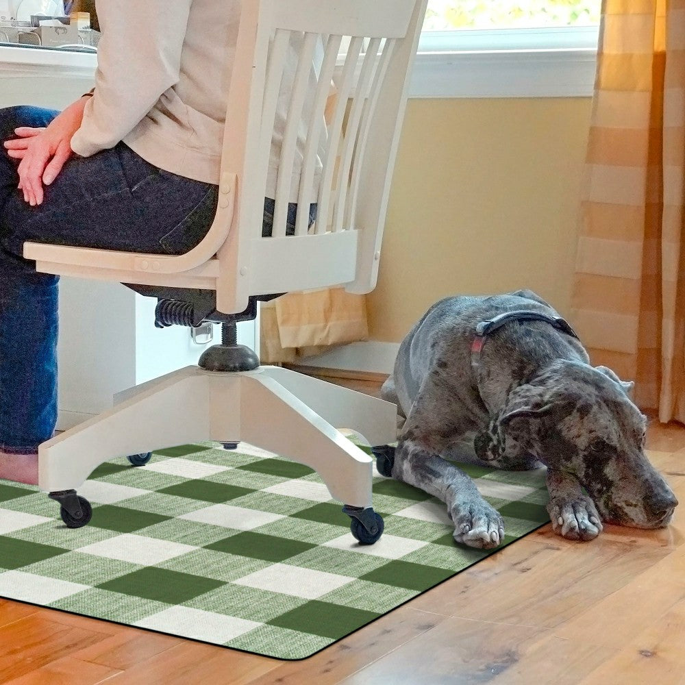 Plow & Hearth Buffalo Plaid Chair Mat