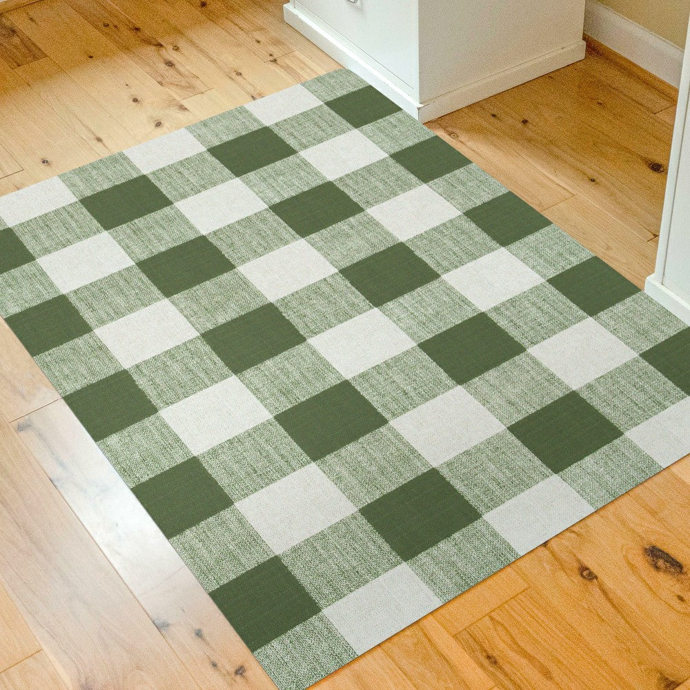 Plow & Hearth Buffalo Plaid Chair Mat