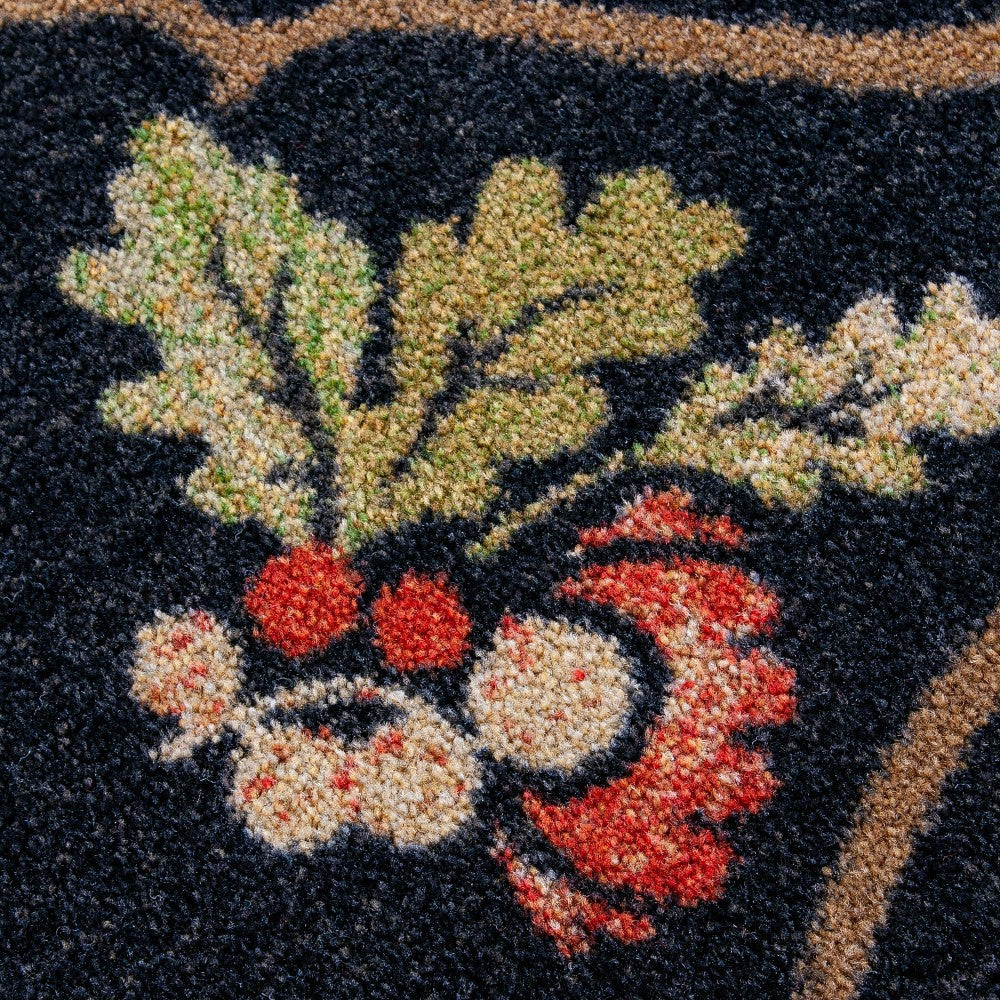 Plow & Hearth Oakwood Pine Cone and Oak Leaf Rug, 2'8" x 3'10"