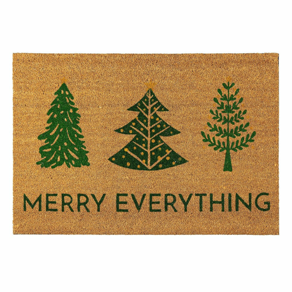 Plow & Hearth VivaStyle Coir Mat, 24"x36", Festive Foliage