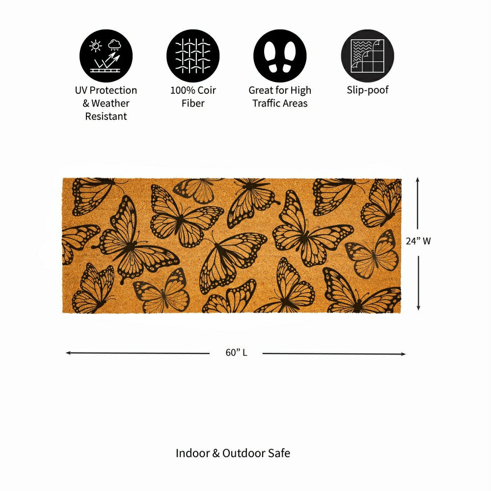 Plow & Hearth Coir Mat, 60"x24"