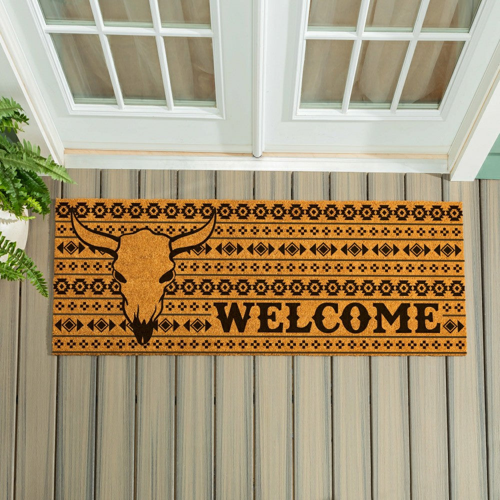 Plow & Hearth EG Studio Southwest/Texas Coir Mat,60"x24"