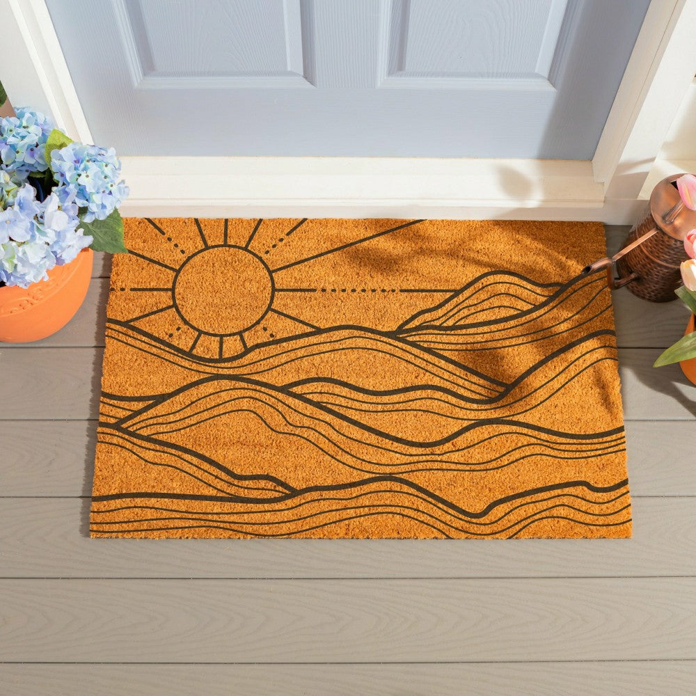 Plow & Hearth EG Studio Southwest/Texas Coir Mat,36"x24"
