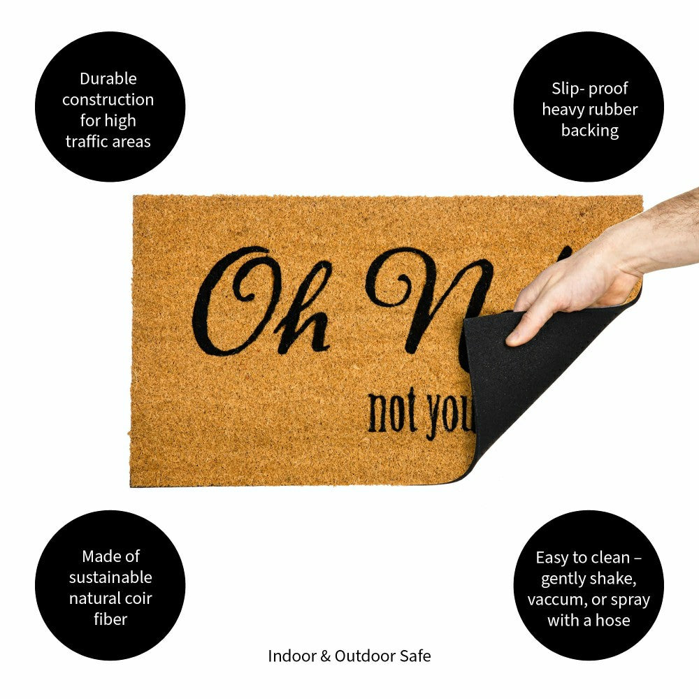 Plow & Hearth Oh No! Coir Mat