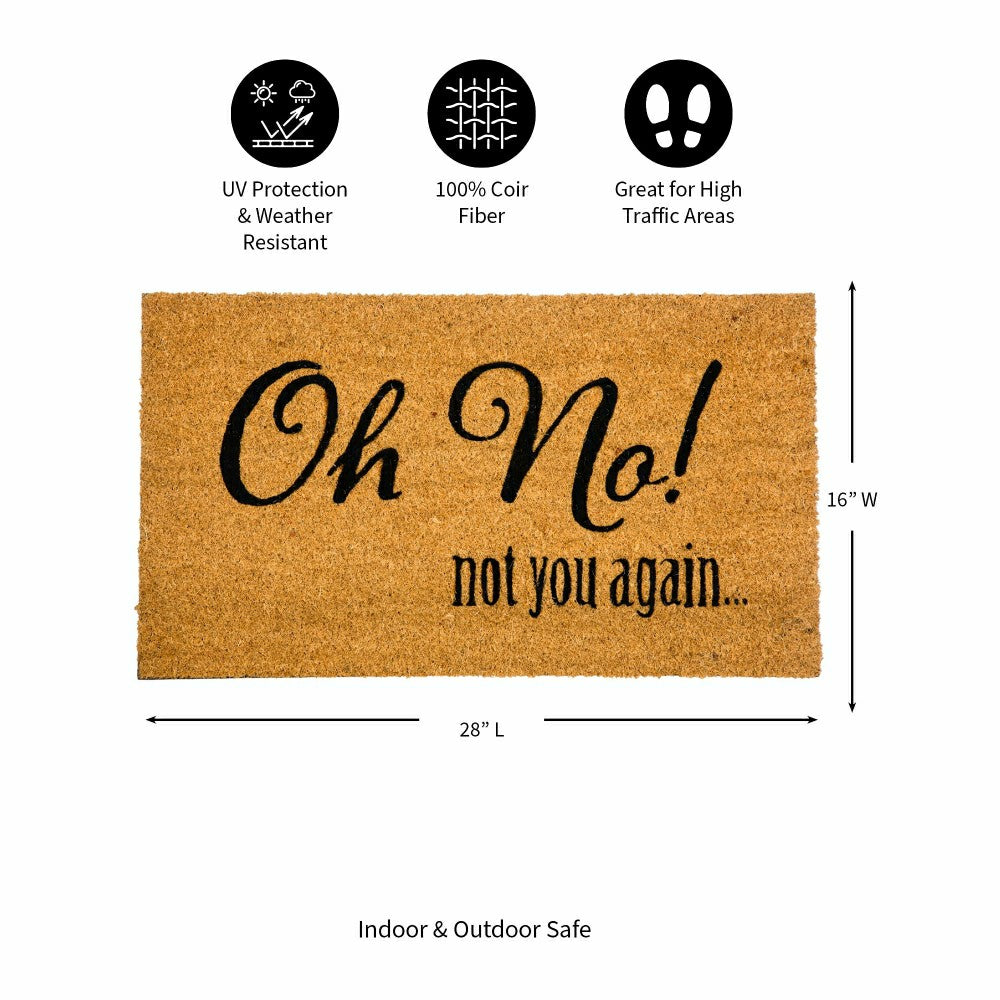 Plow & Hearth Oh No! Coir Mat