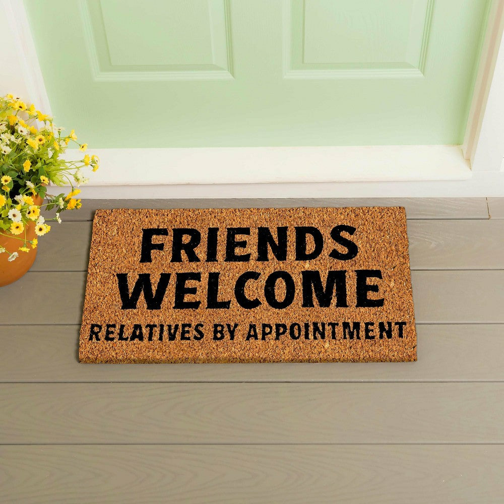Plow & Hearth Friends Welcome Coir Mat