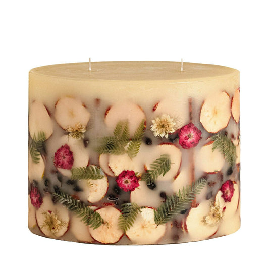 Plow & Hearth Centerpiece Botanical Candle - Spicy Apple