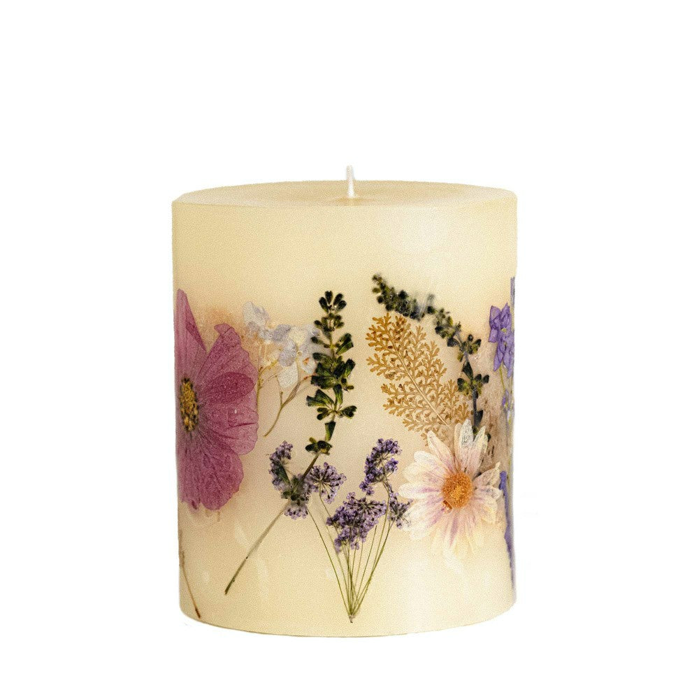 Plow & Hearth Roman Lavender Small Round Botanical Candle