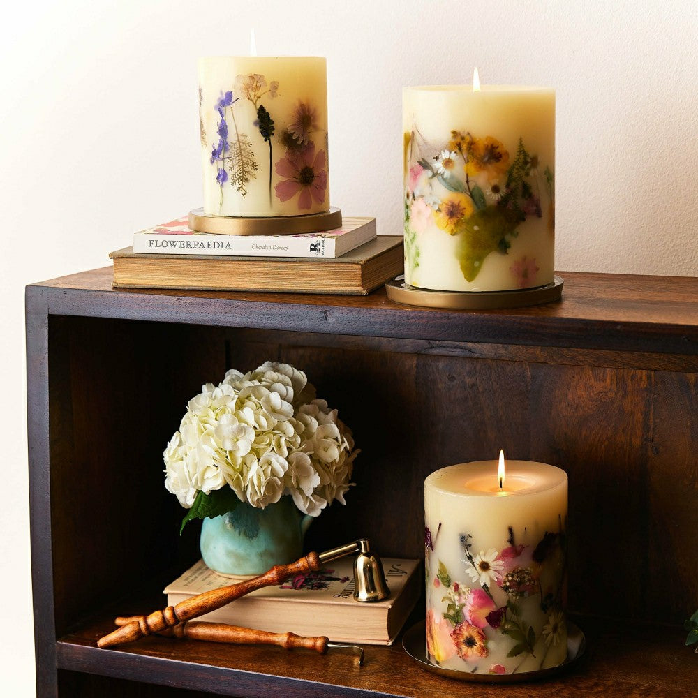 Plow & Hearth Roman Lavender Small Round Botanical Candle