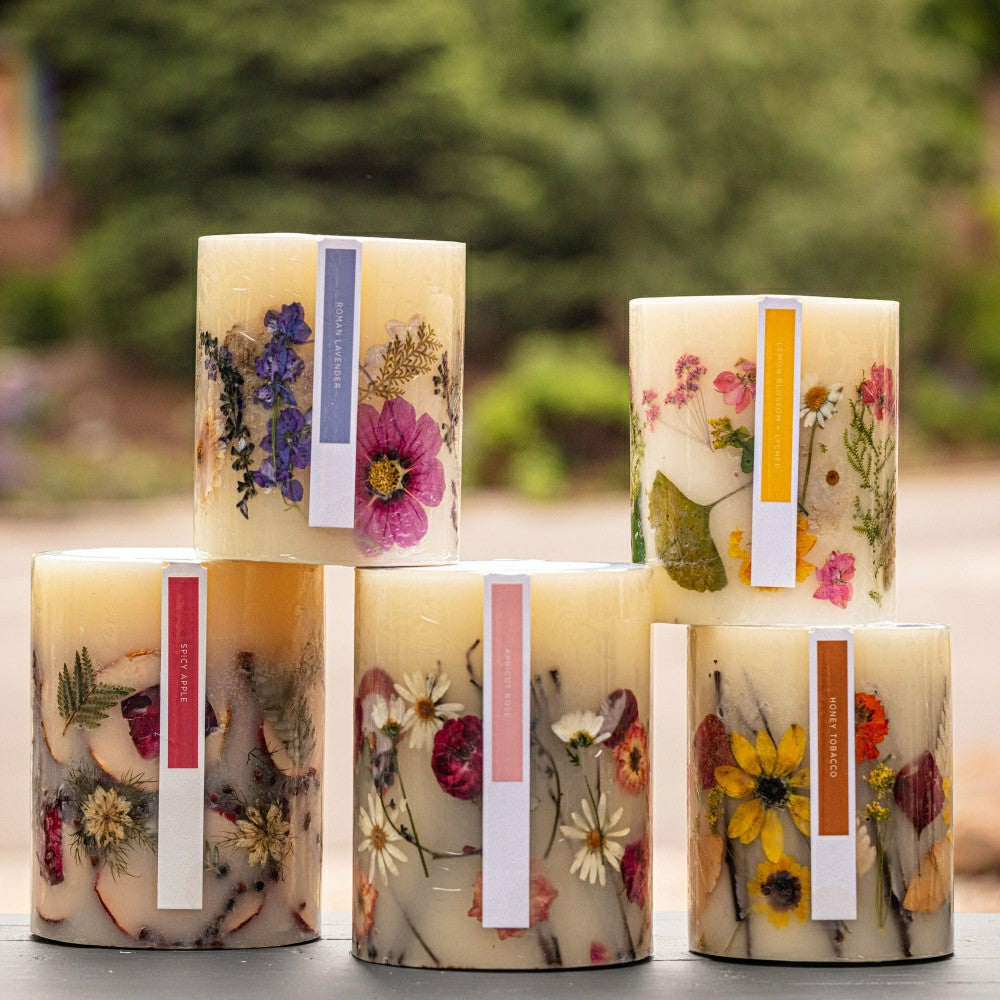 Plow & Hearth Roman Lavender Small Round Botanical Candle