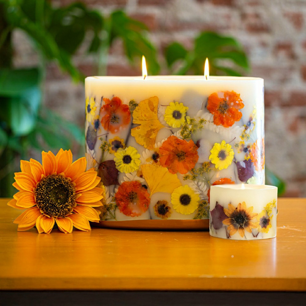 Plow & Hearth Honey Tobacco Petite Oval Botanical Candle