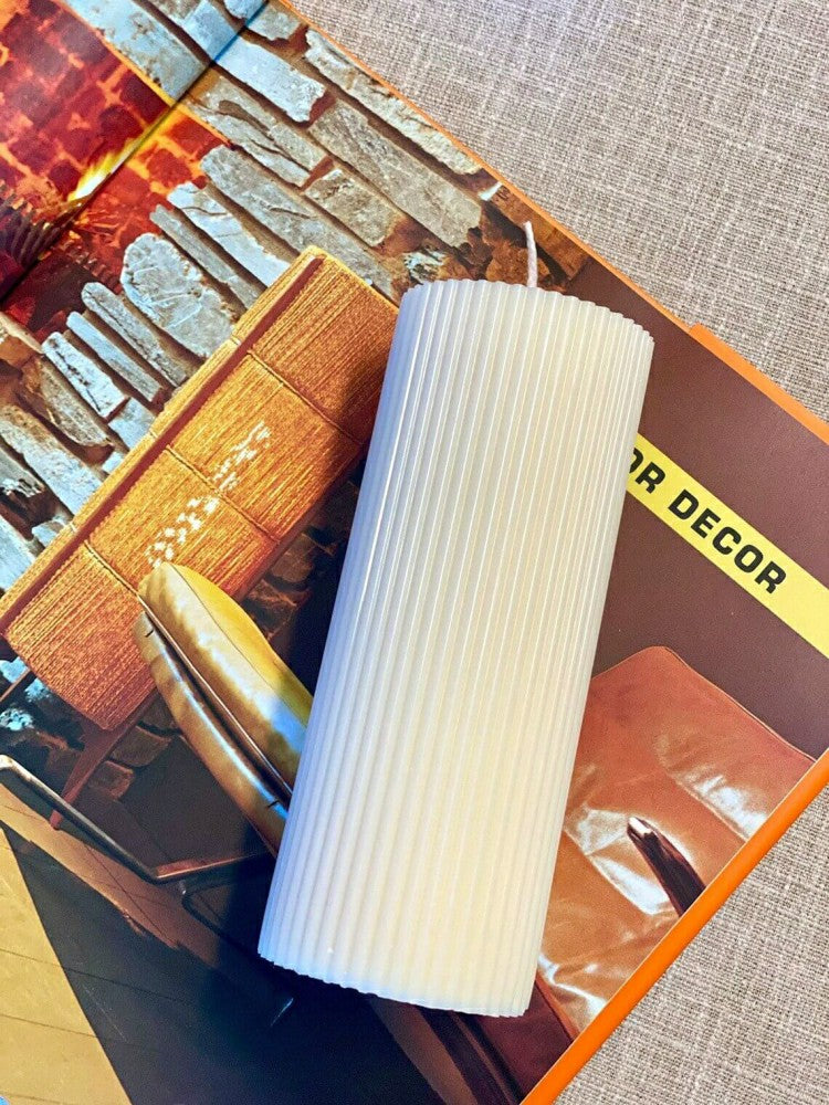 Plow & Hearth Minimalist Ribbed Candles