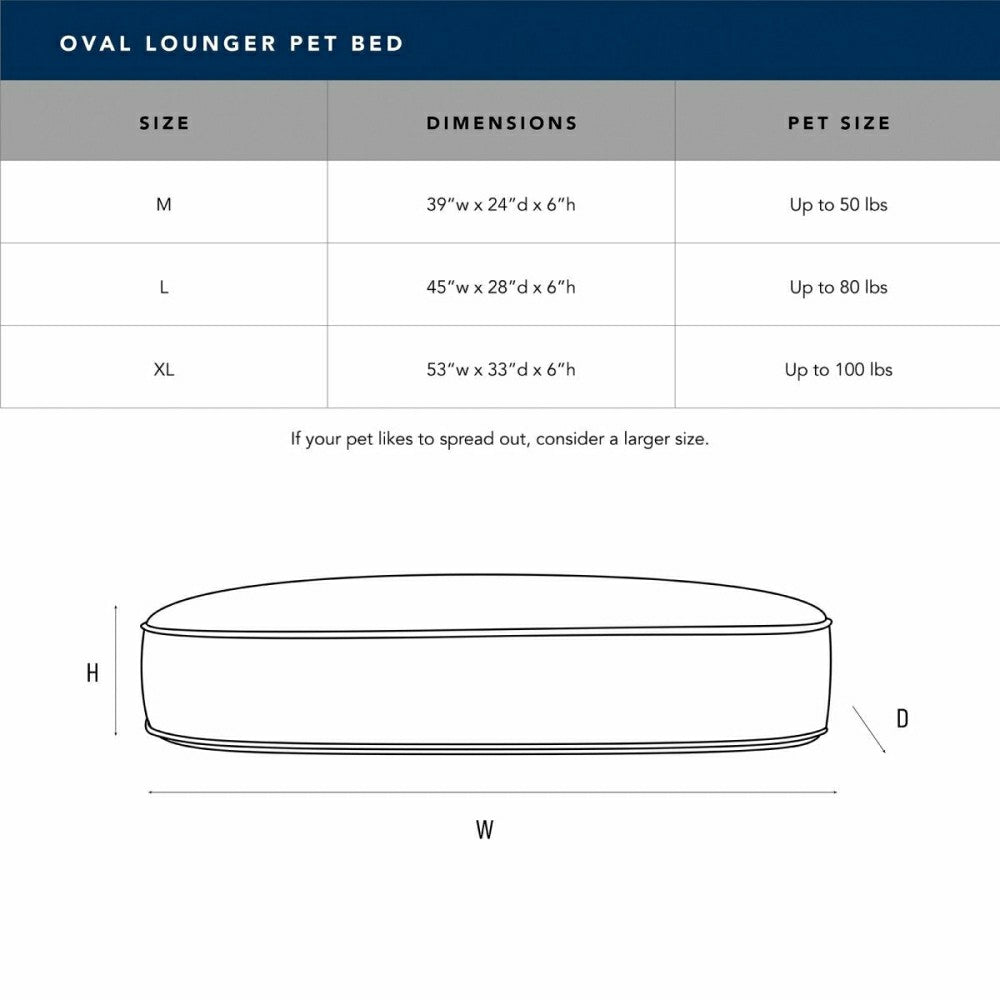 Plow & Hearth Oval Lounger Bed