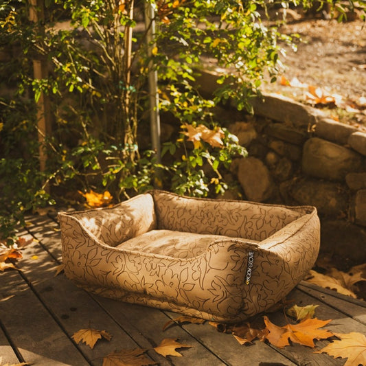 Plow & Hearth Body Glove Paintflower Kuddler Pet Bed