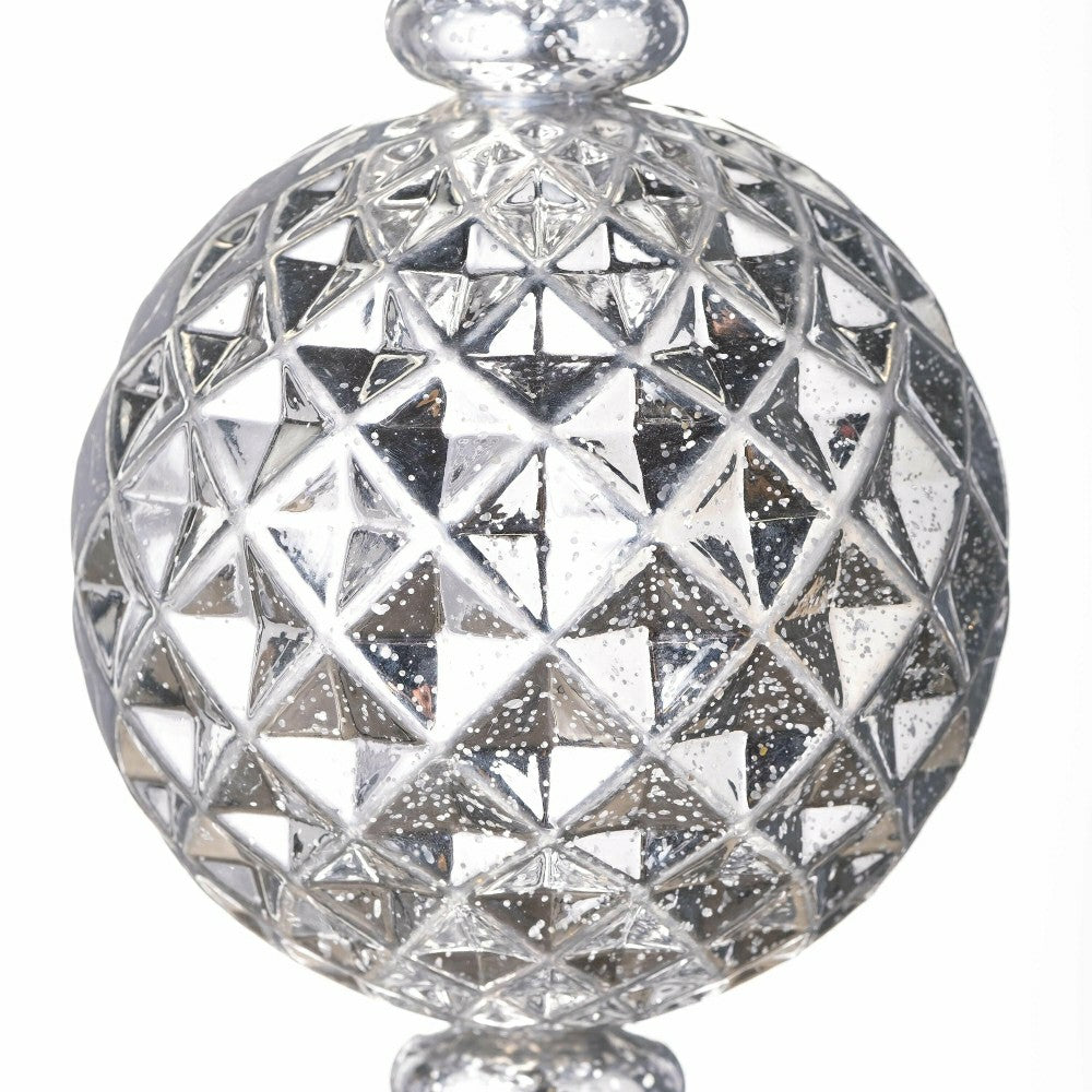 Plow & Hearth Indoor/Outdoor Shatterproof Holiday Lighted Large Finial Hanging Ornam