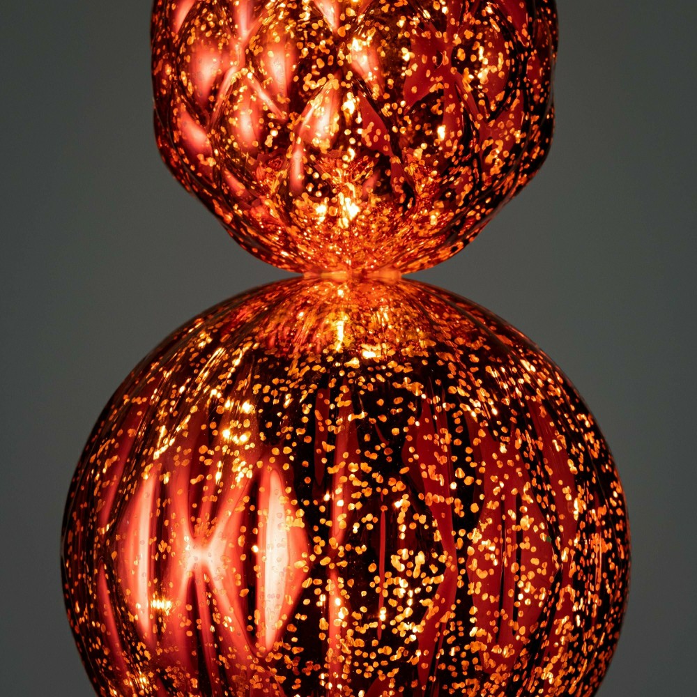 Plow & Hearth Indoor/Outdoor Shatterproof Holiday Lighted Large Finial Ornament Stak