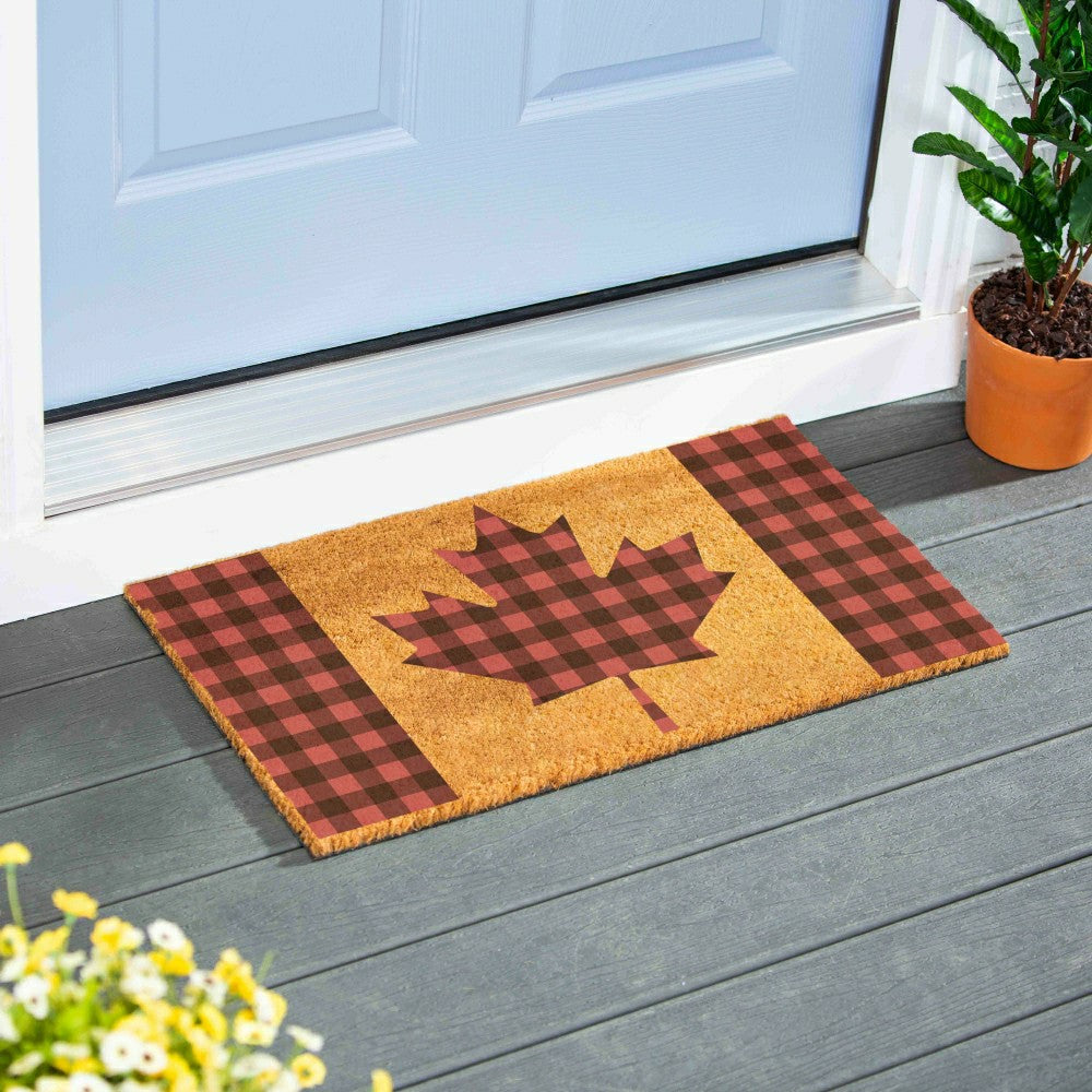 Plow & Hearth EG Studio Canada Pride Coir Mat (28x16)