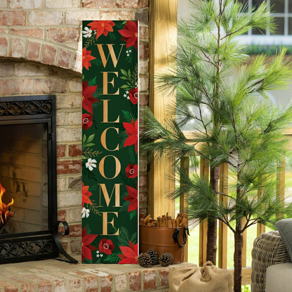Plow & Hearth Porch Leaner, "Welcome", 46"H