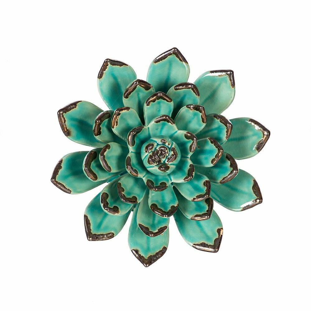 Plow & Hearth She Shed Indoor Wall Décor, Ceramic Wall, San Pedro Cacti, Asst of 3