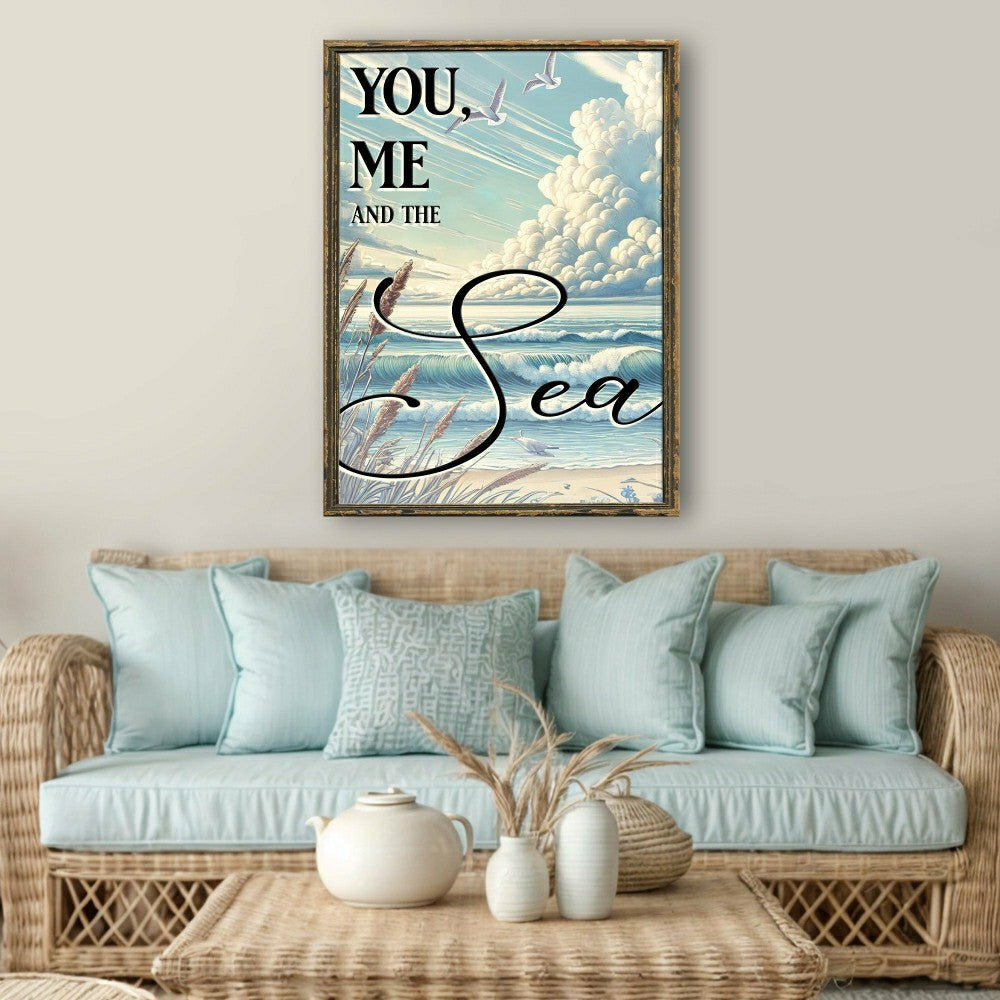 Plow & Hearth You Me and the Sea Coastal Sign