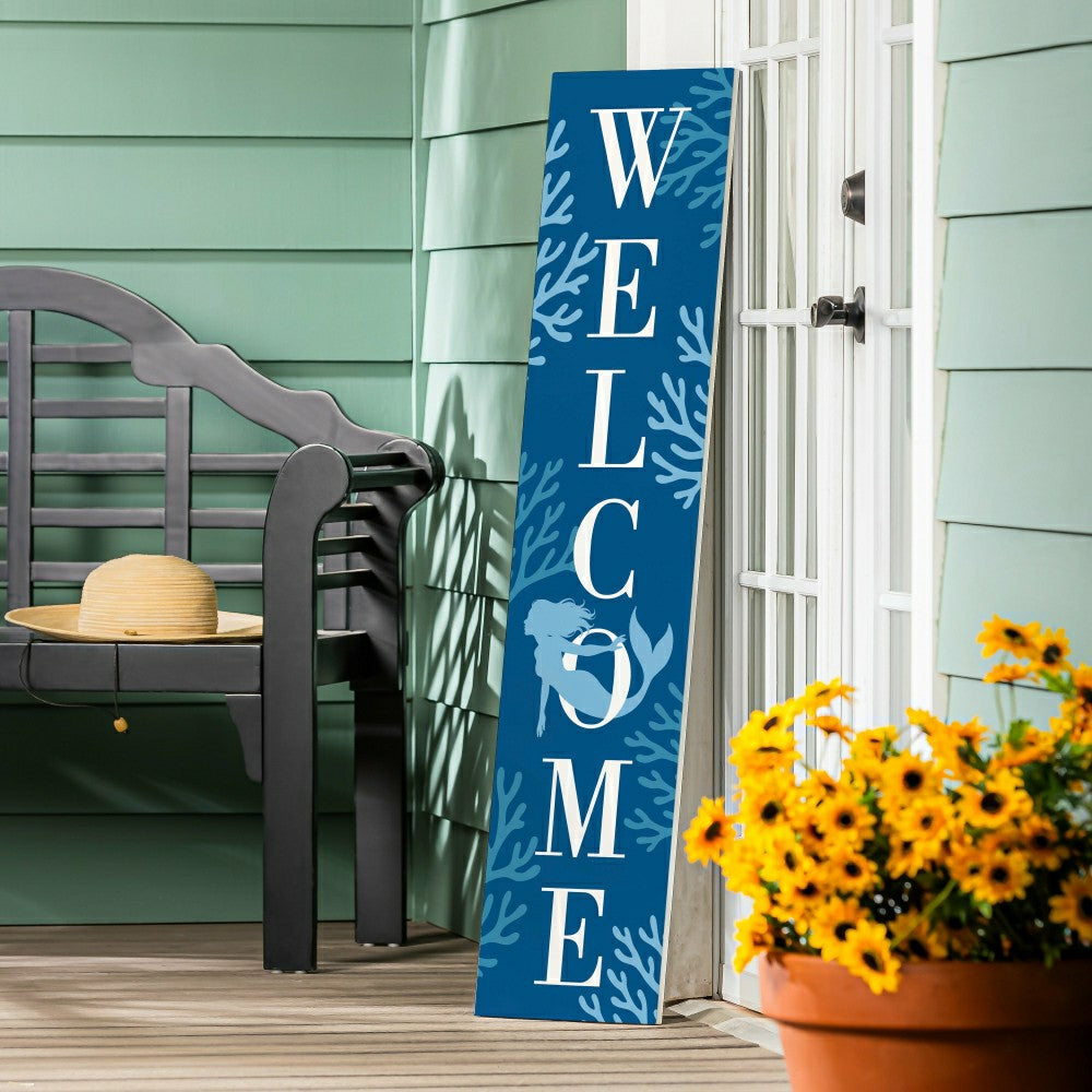 Plow & Hearth Palm Beach Coastal Porch Leaner (10.75"x46"x.5" )