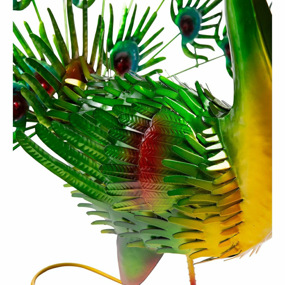 Plow & Hearth Metal Peacock Statue