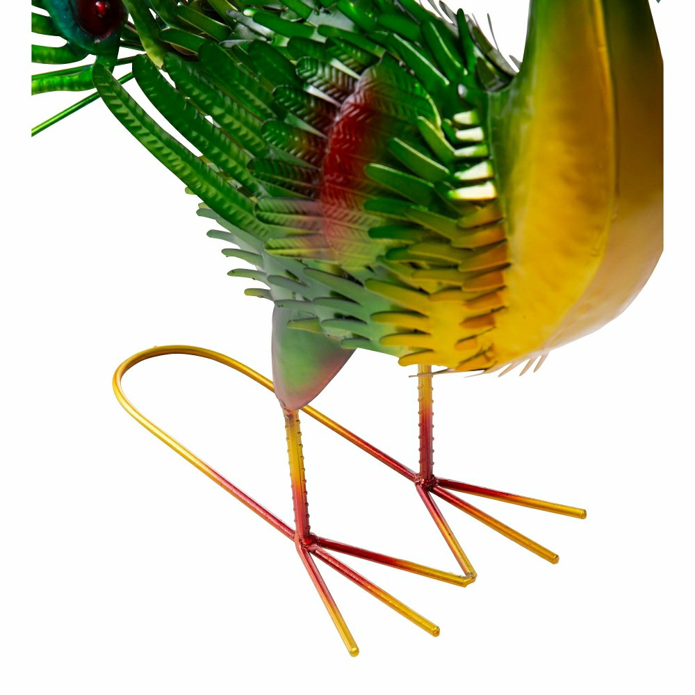 Plow & Hearth Metal Peacock Statue