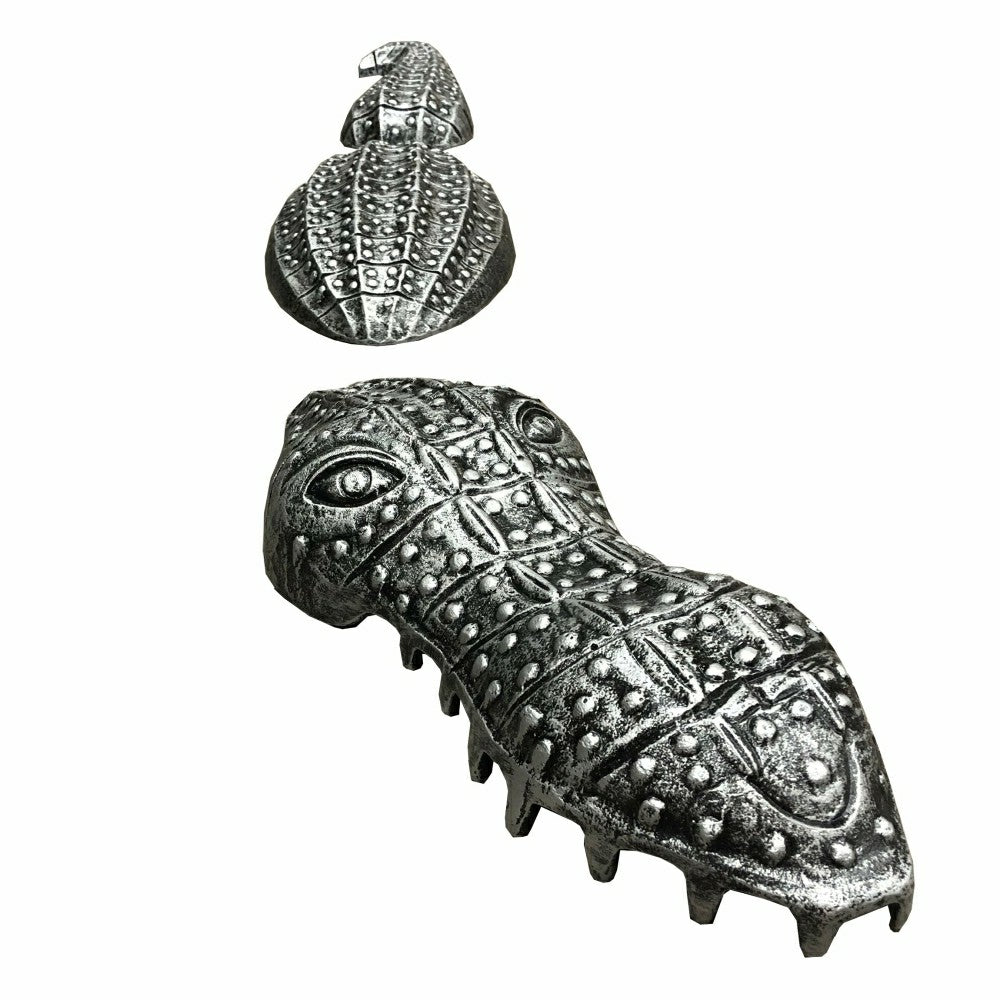 Plow & Hearth Antique Pewter Cast Aluminum Metal Garden Gator