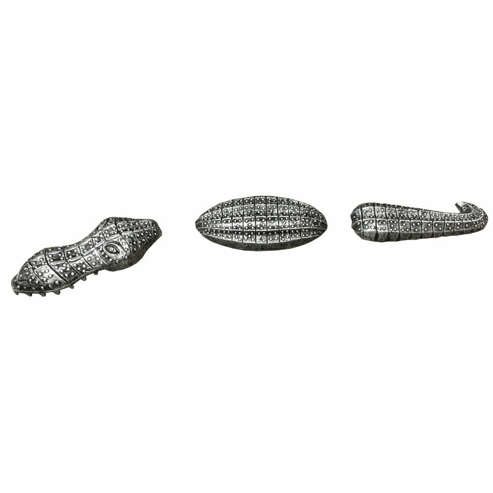Plow & Hearth Antique Pewter Cast Aluminum Metal Garden Gator