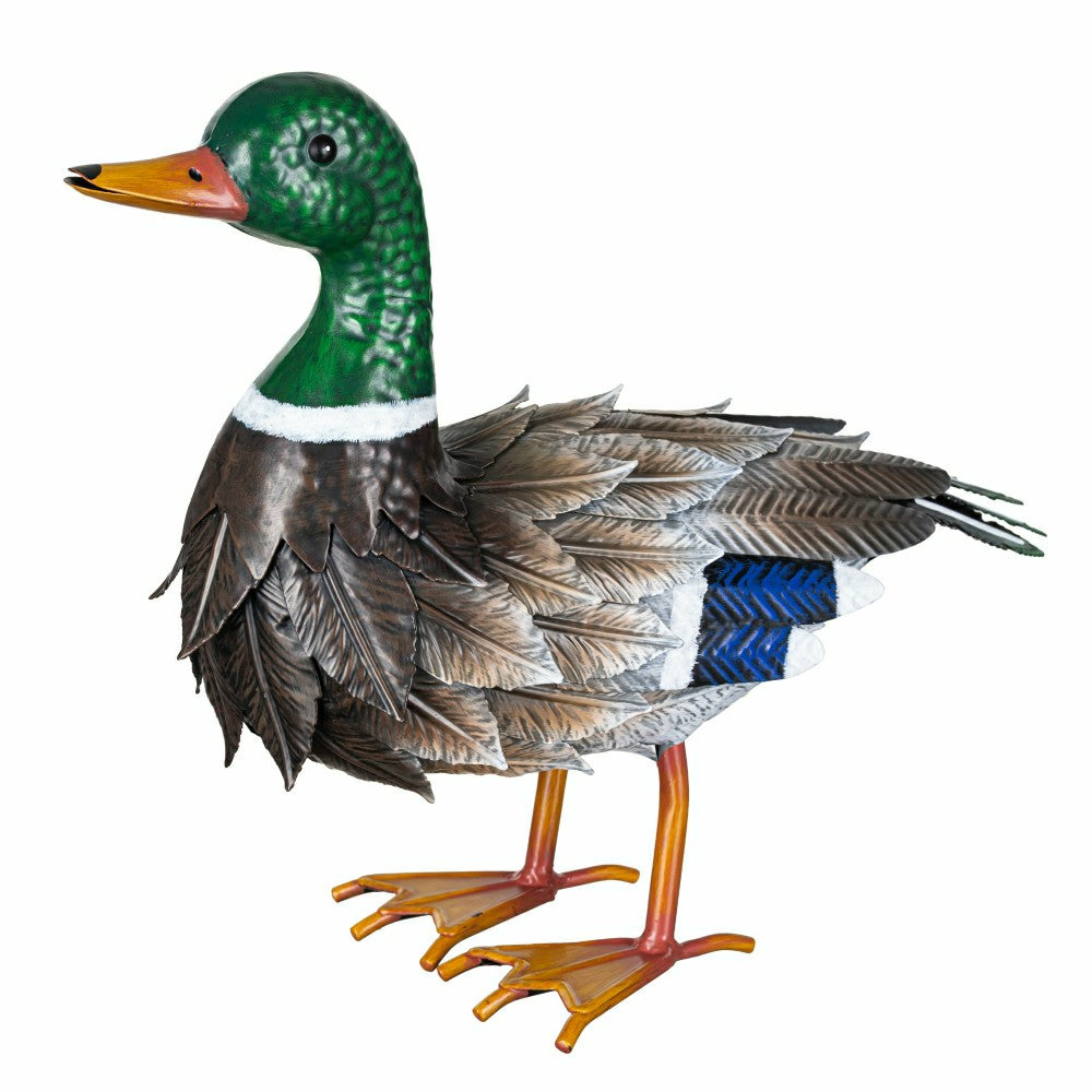 Plow & Hearth Metal duck decor. 12.2"H