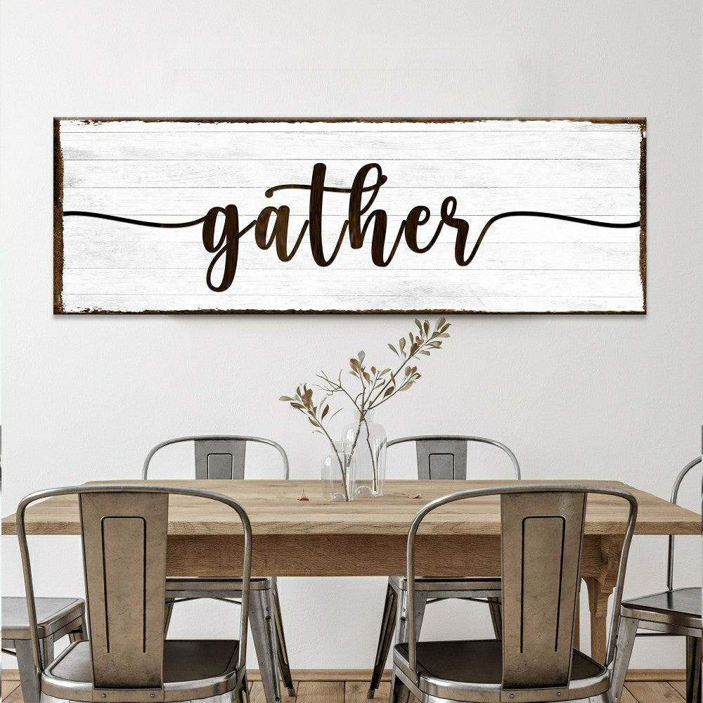 Plow & Hearth Gather Wall Art Sign