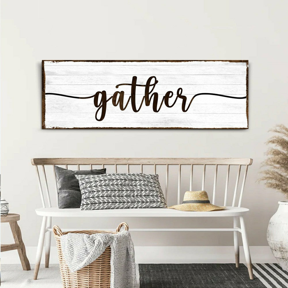 Plow & Hearth Gather Wall Art Sign