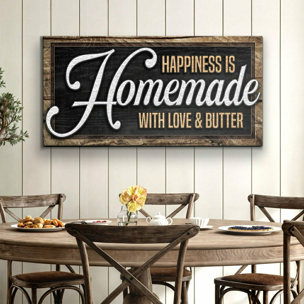 Plow & Hearth Happiness Is Homemade With Love And Butter