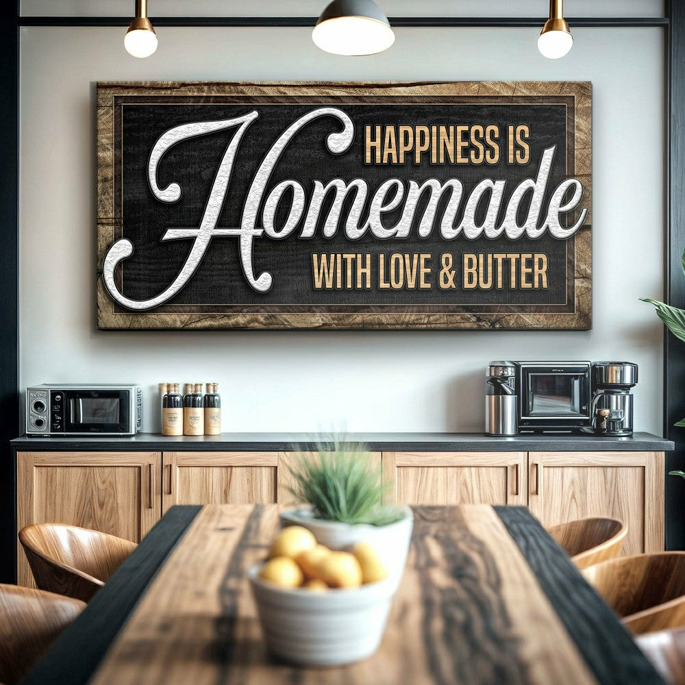 Plow & Hearth Happiness Is Homemade With Love And Butter