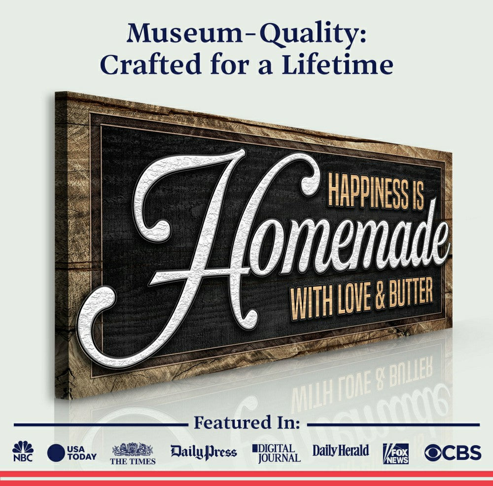 Plow & Hearth Happiness Is Homemade With Love And Butter