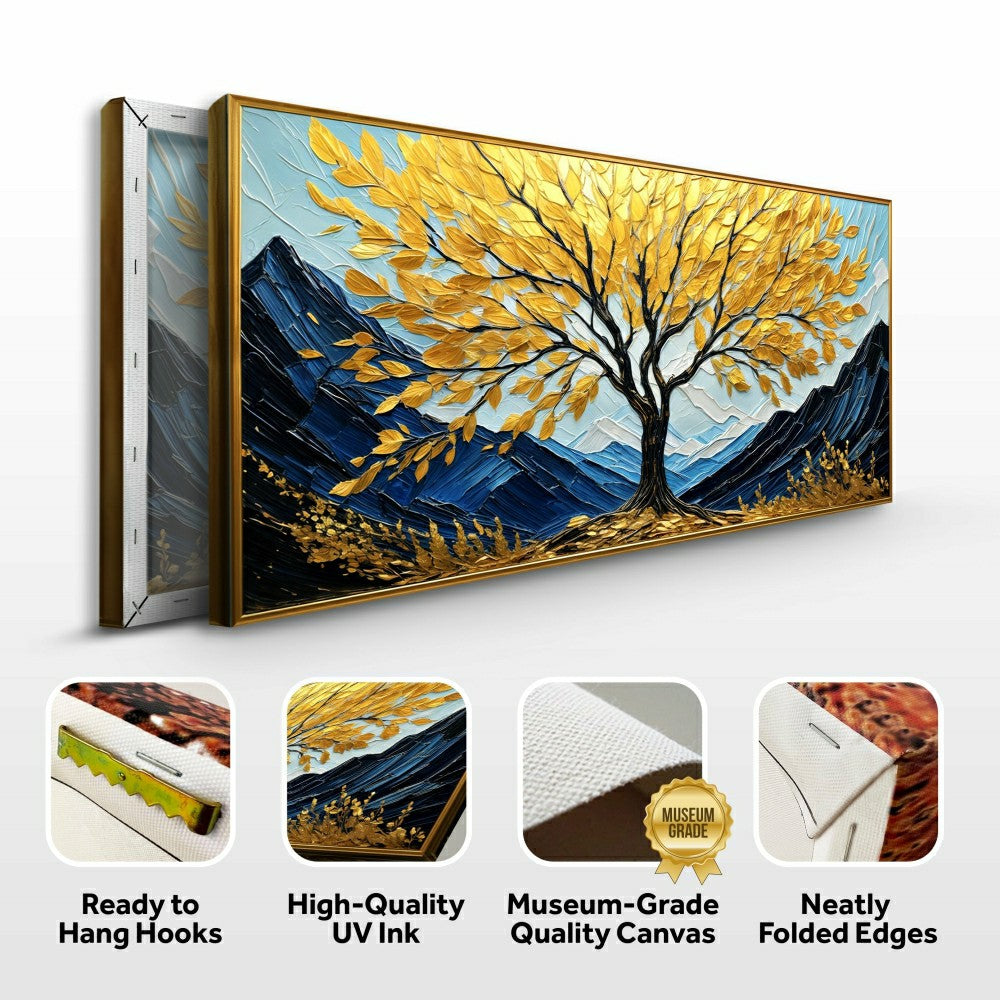 Plow & Hearth Golden Sanctuary Impasto Wall Art