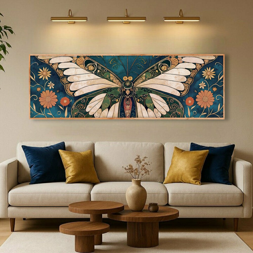Plow & Hearth Abstract Vintage Butterfly Wall Art