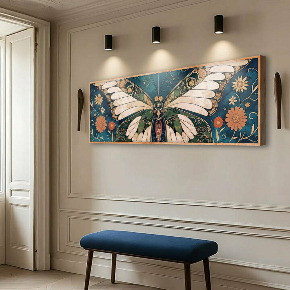 Plow & Hearth Abstract Vintage Butterfly Wall Art