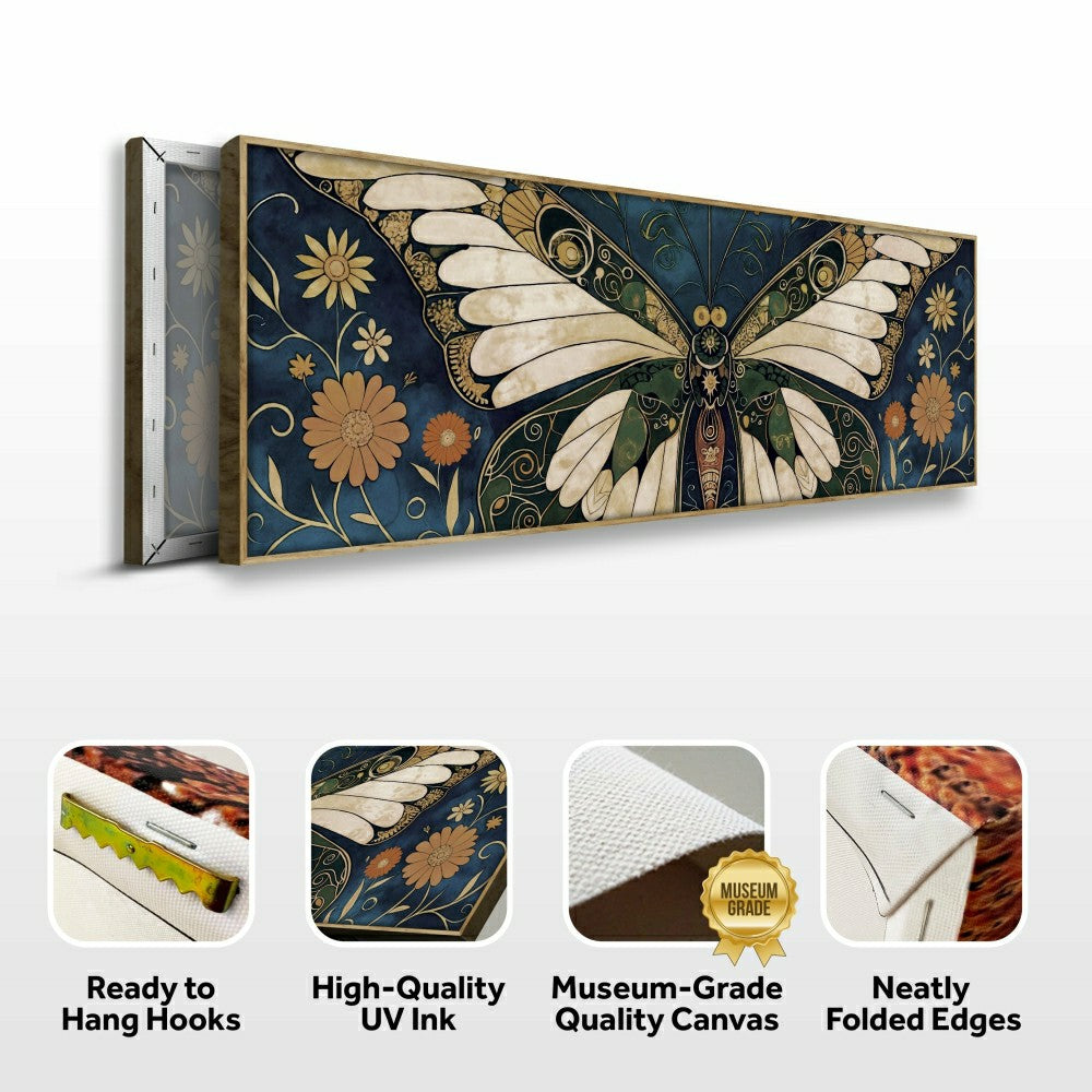 Plow & Hearth Abstract Vintage Butterfly Wall Art