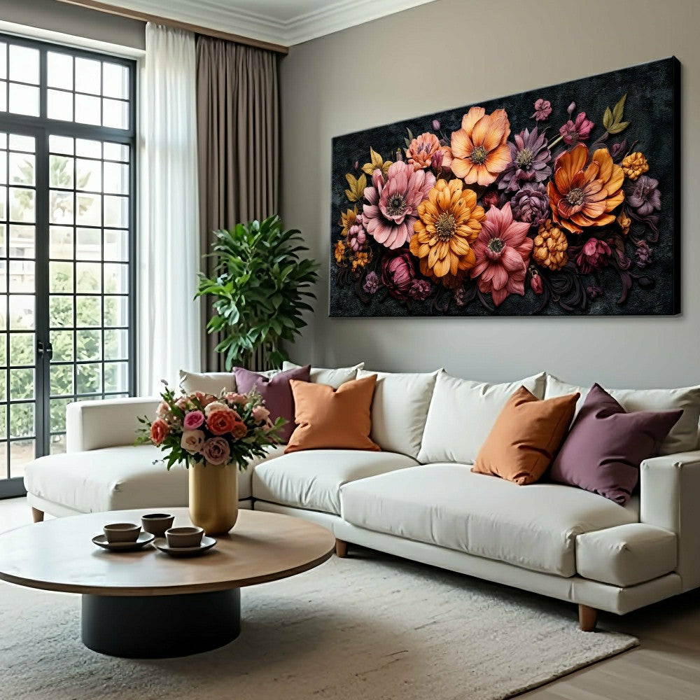 Plow & Hearth Colorful Floral Realistic Wall Art