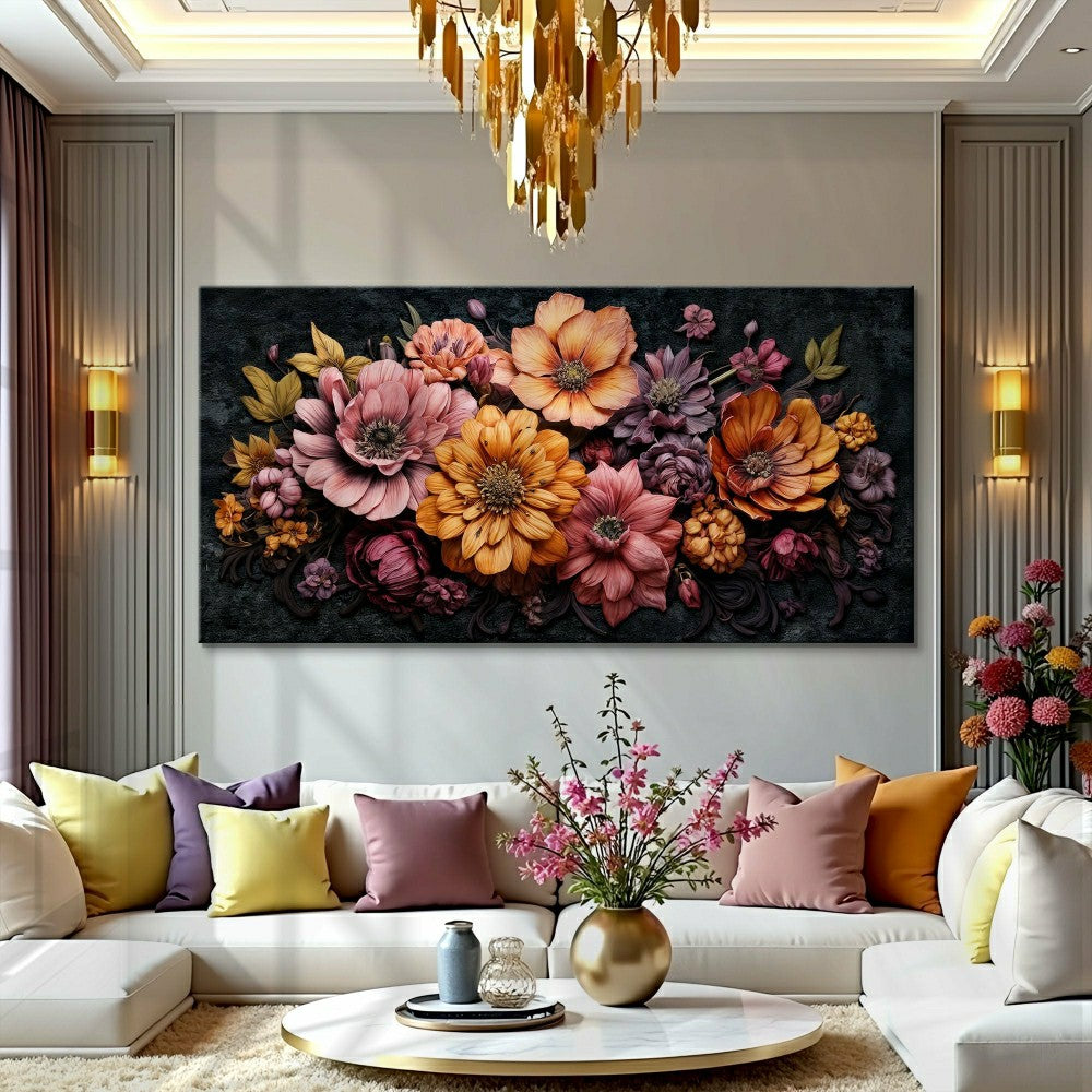 Plow & Hearth Colorful Floral Realistic Wall Art