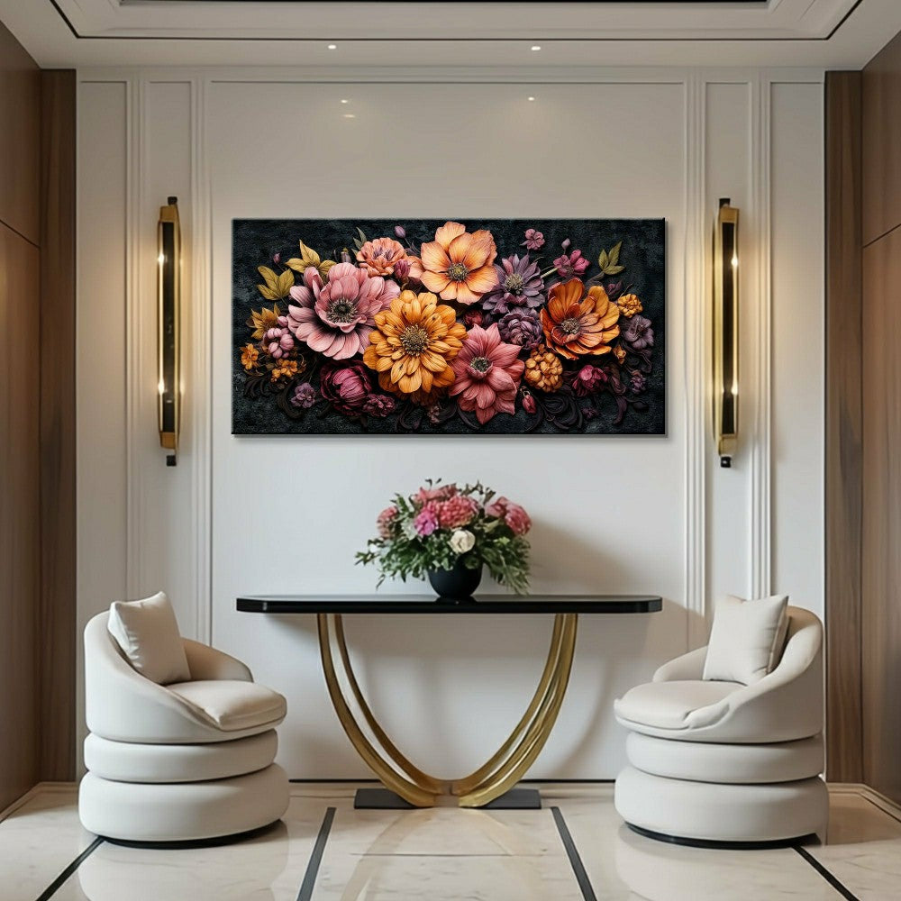 Plow & Hearth Colorful Floral Realistic Wall Art