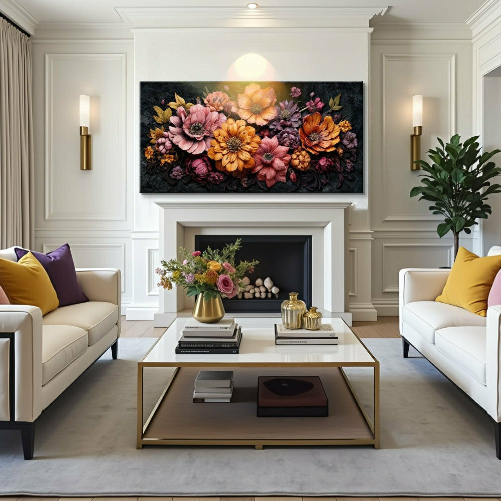 Plow & Hearth Colorful Floral Realistic Wall Art